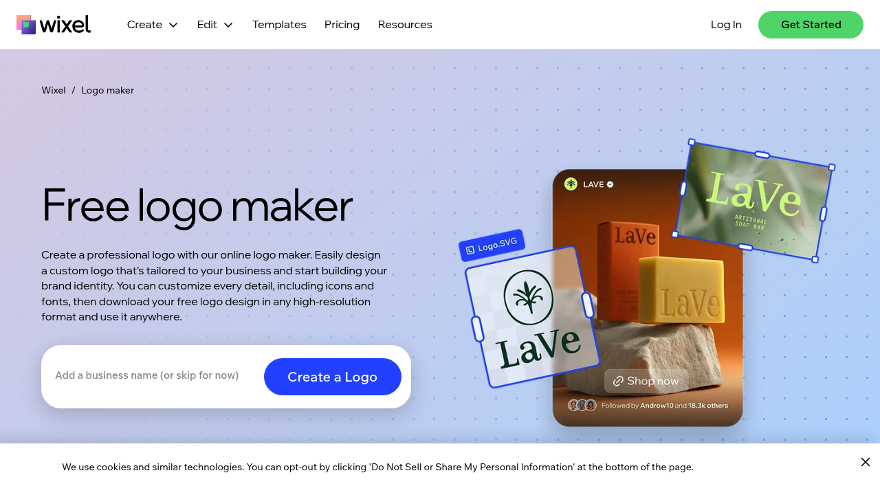 Wix Logo Maker screenshot