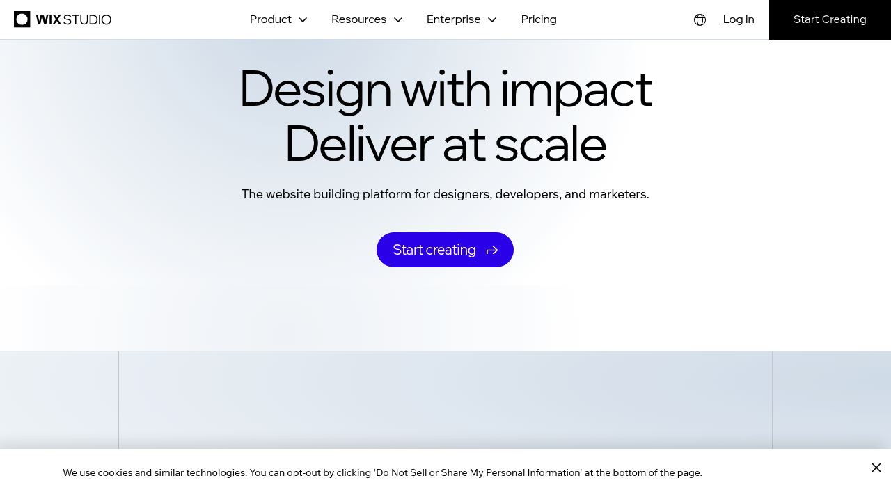 Wix Studio screenshot