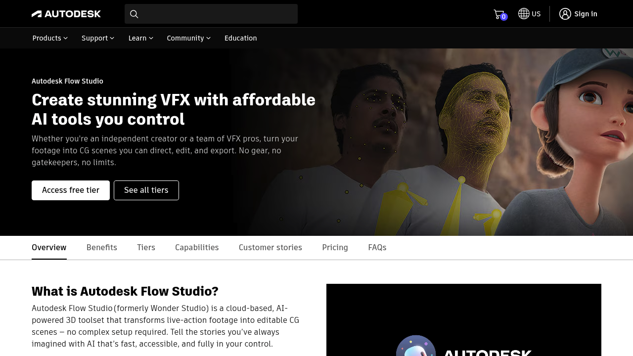 Wonder Dynamics screenshot