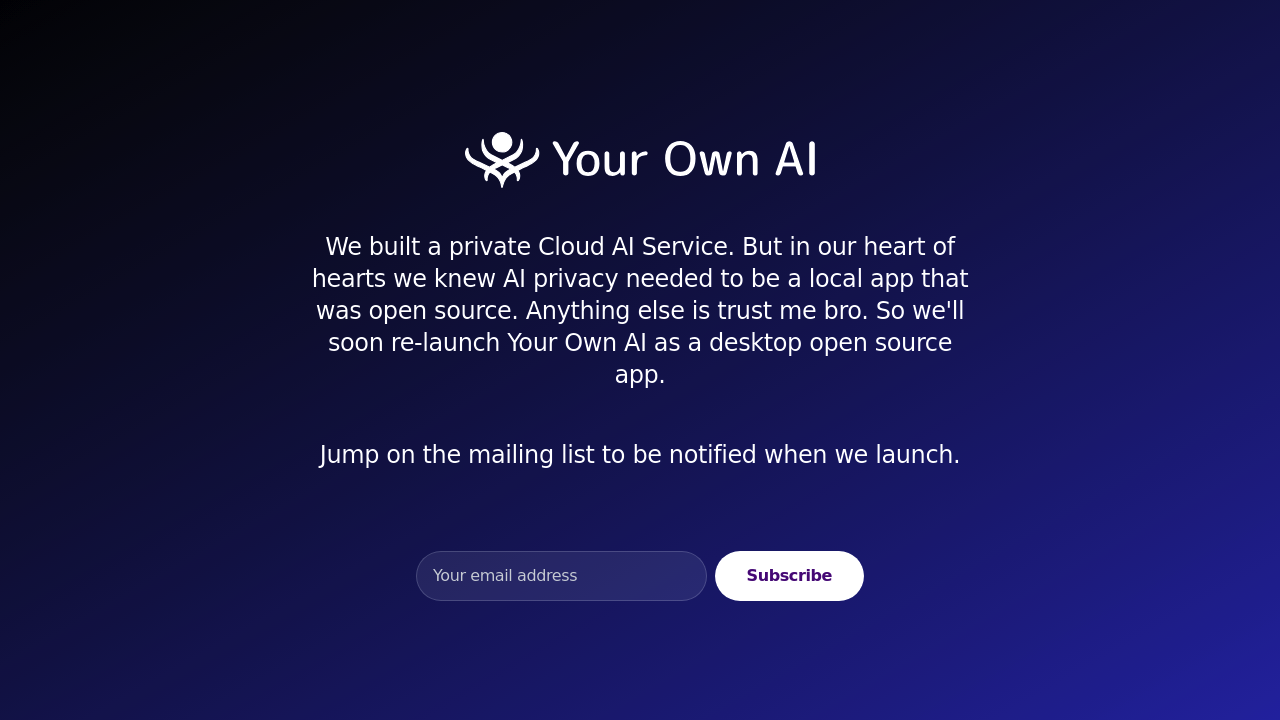 Your Own AI screenshot